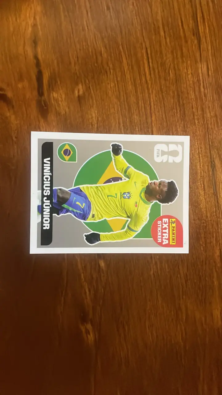Lámina Panini Vinícius extra sticker - 1