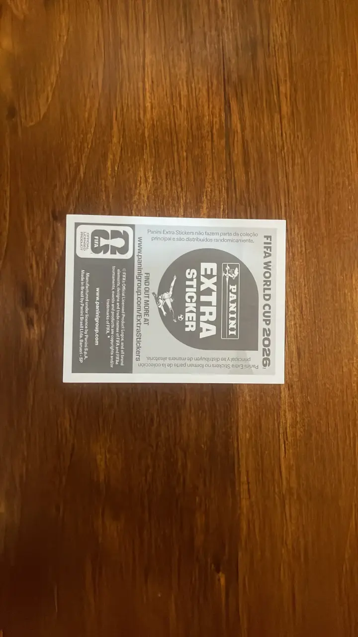Lámina Panini Vinícius extra sticker - 4