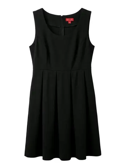 Vestido negro sin mangas Elle - miniatura 1