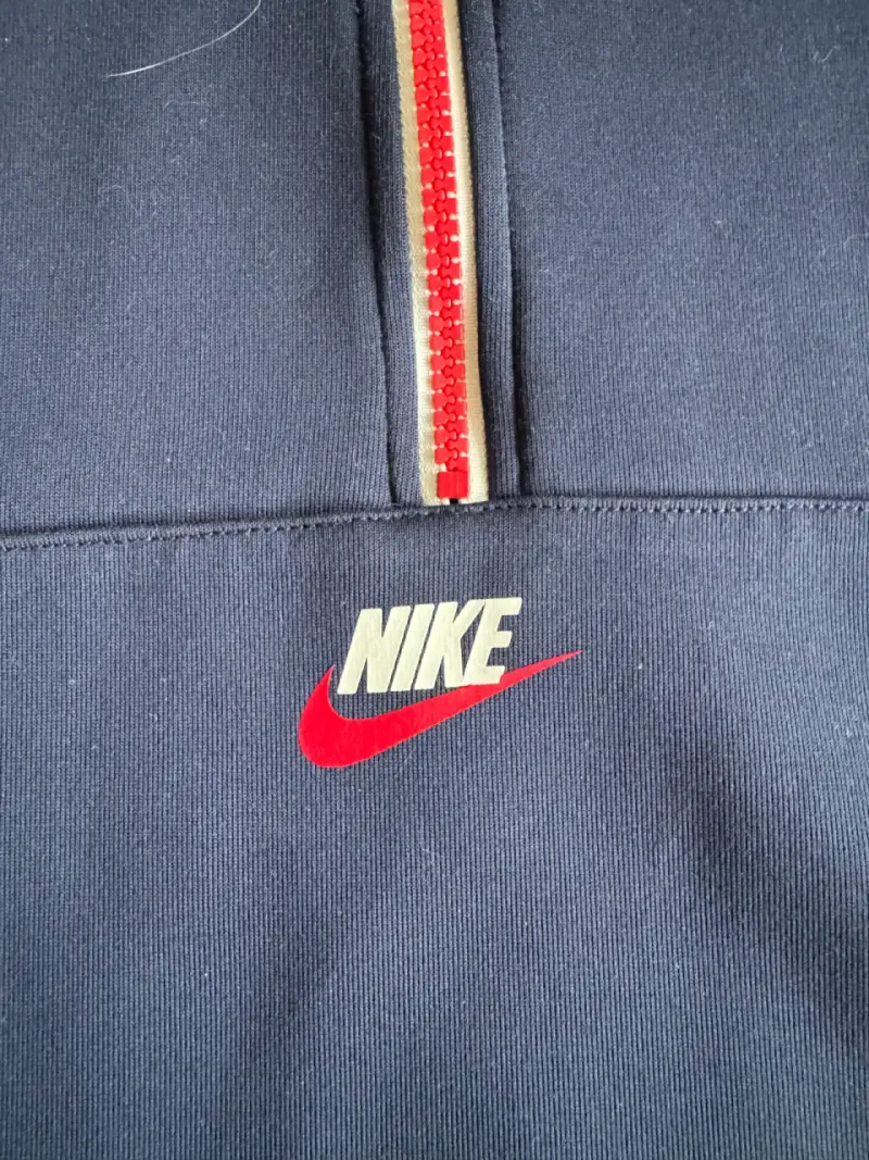 Polerón Nike azul con capucha y cierre - 3