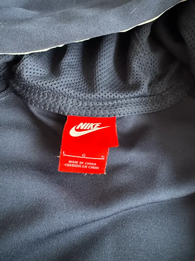 Polerón Nike azul con capucha y cierre - 5