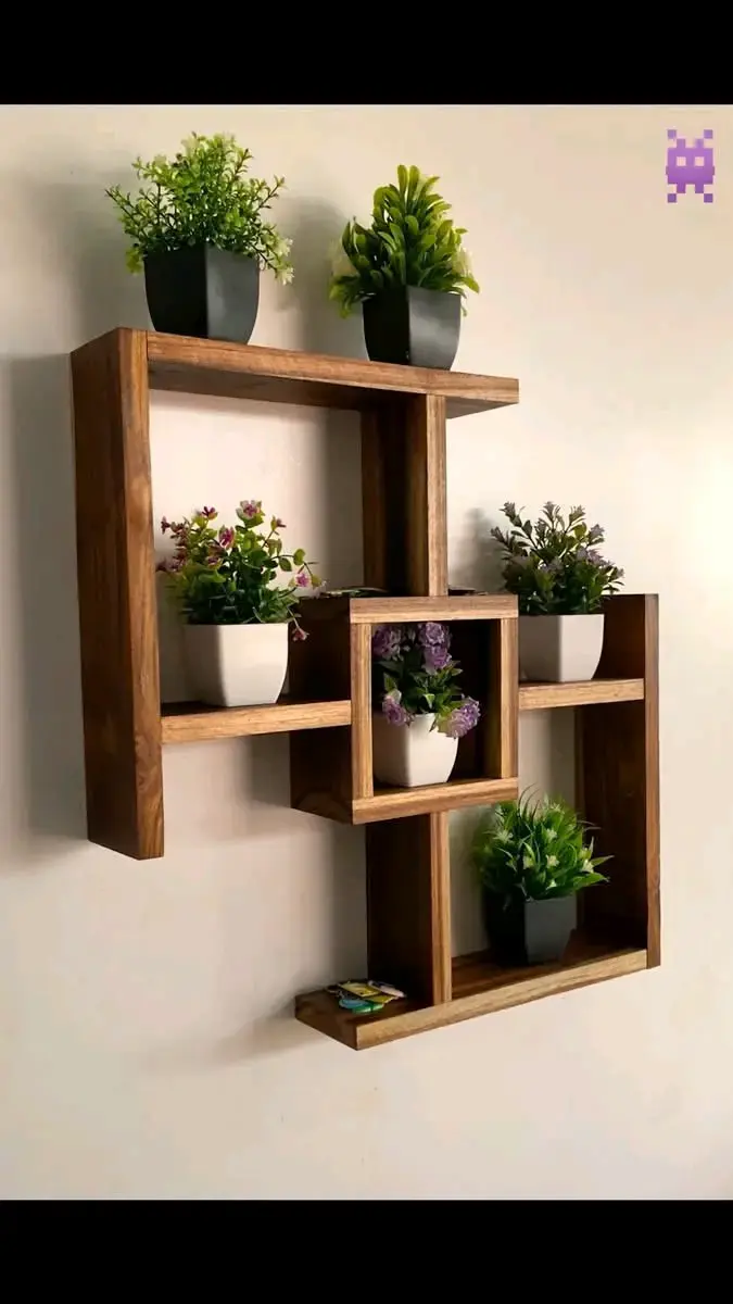 Estante de madera rústico para cocina - 5