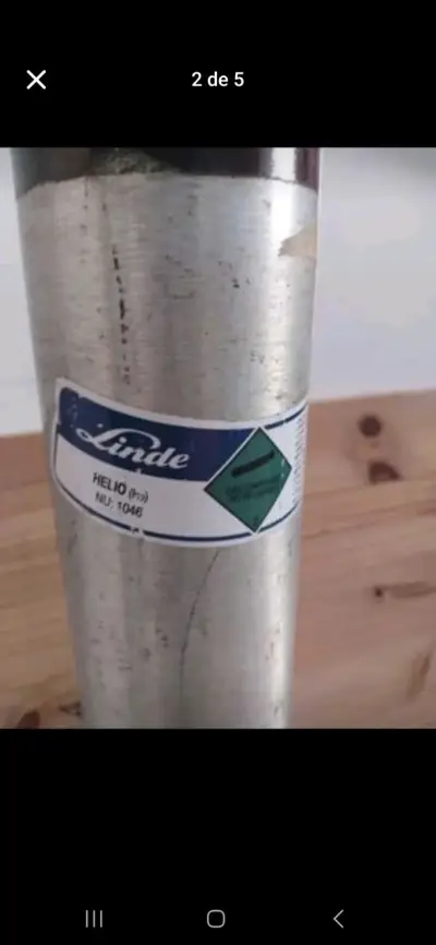Tubo de 1m cubico para helio - miniatura 3