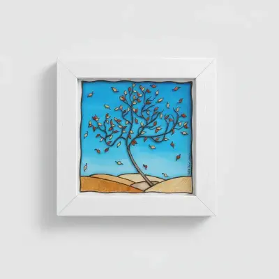 Cuadro decorativo de vidrio pintado a mano - miniatura 5