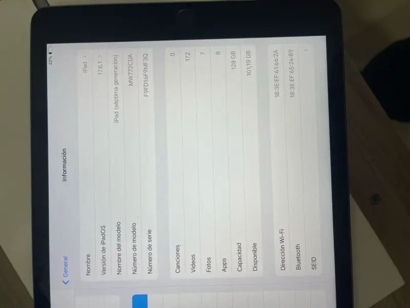 iPad Apple 7ma gen 128gb con caja original - 3