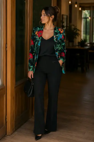 Blazer floral Ark & Co colorido - miniatura 2
