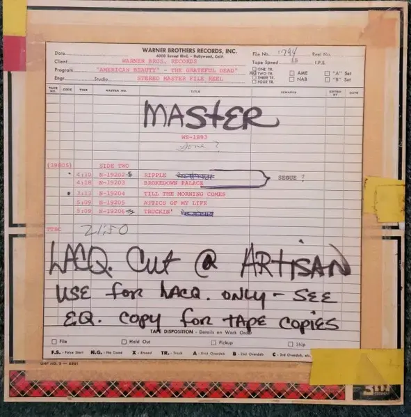 Grateful Dead - American Beauty - Rhino HiFi 2024 - 3