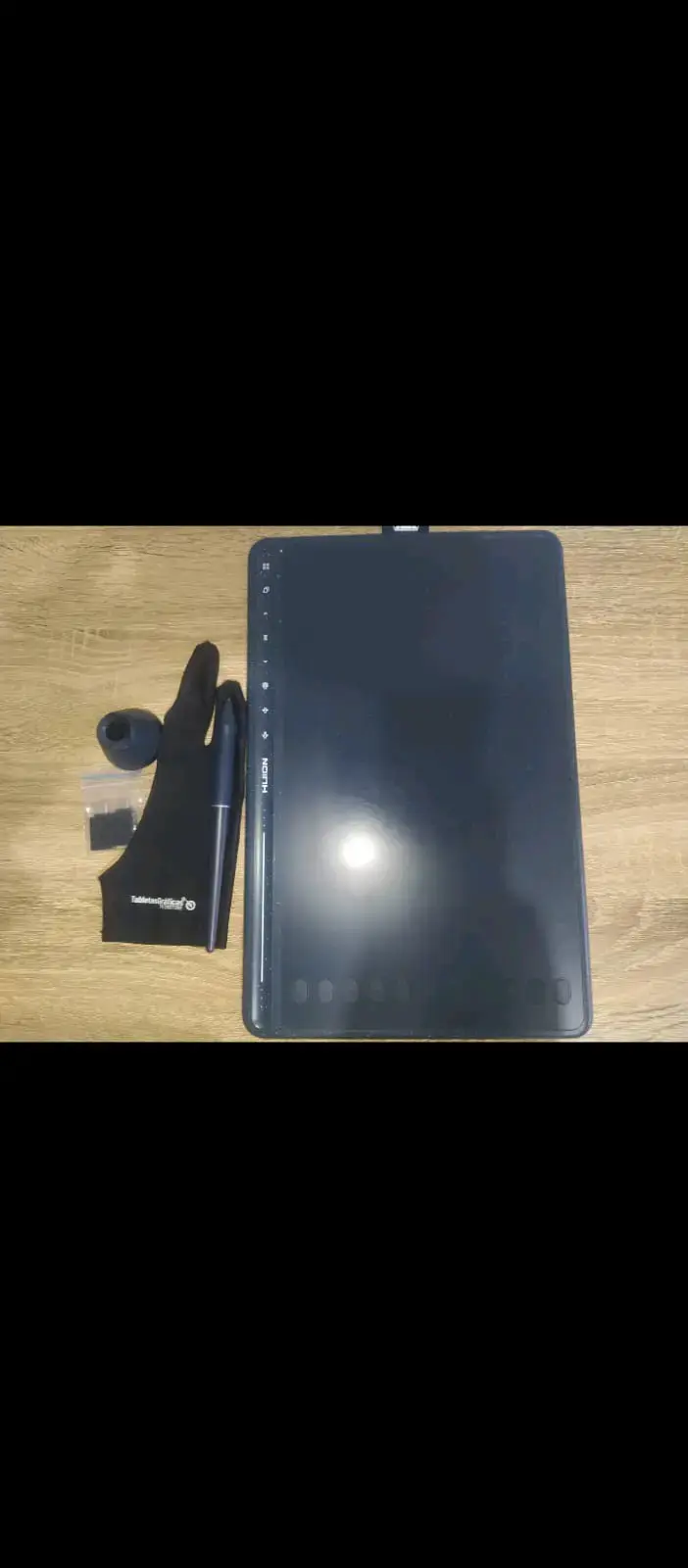 Tableta gráfica Huion HS611 roja - 2