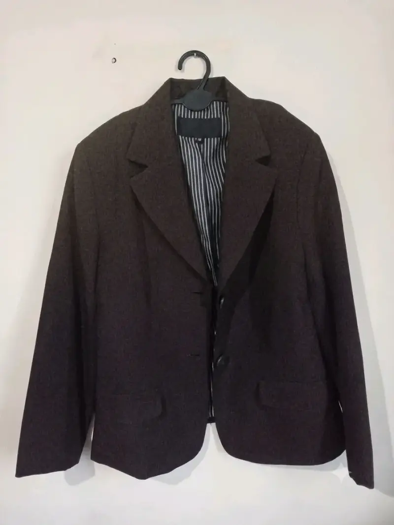 Blazer café elegante para mujer- talla 44