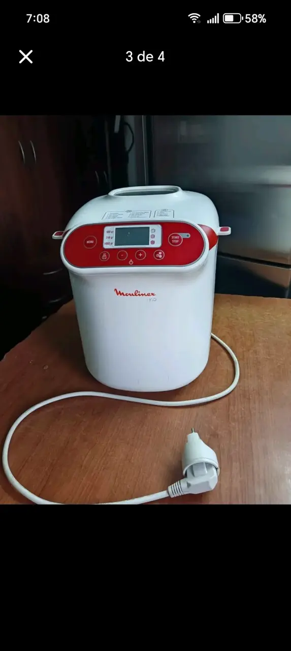 Panificadora Moulinex Uno blanca - 1