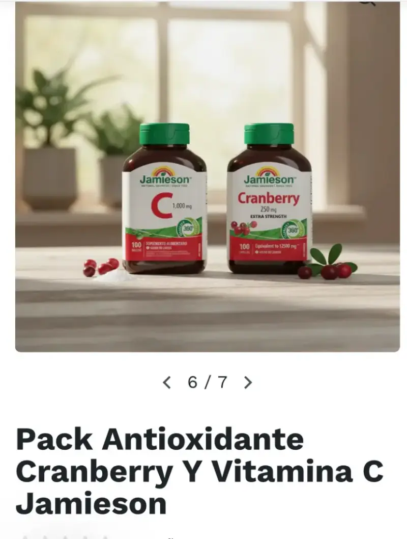 Pack antioxidante Cranberry y Vitamina C - 1