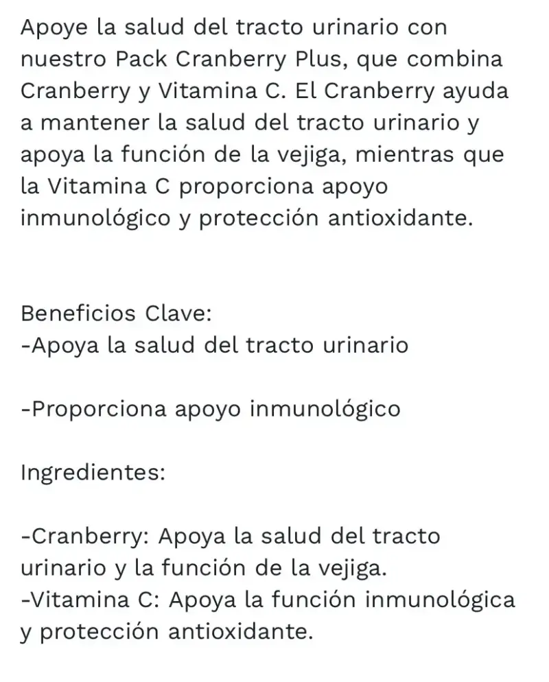Pack antioxidante Cranberry y Vitamina C - 3