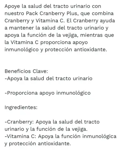 Pack antioxidante Cranberry y Vitamina C - miniatura 3