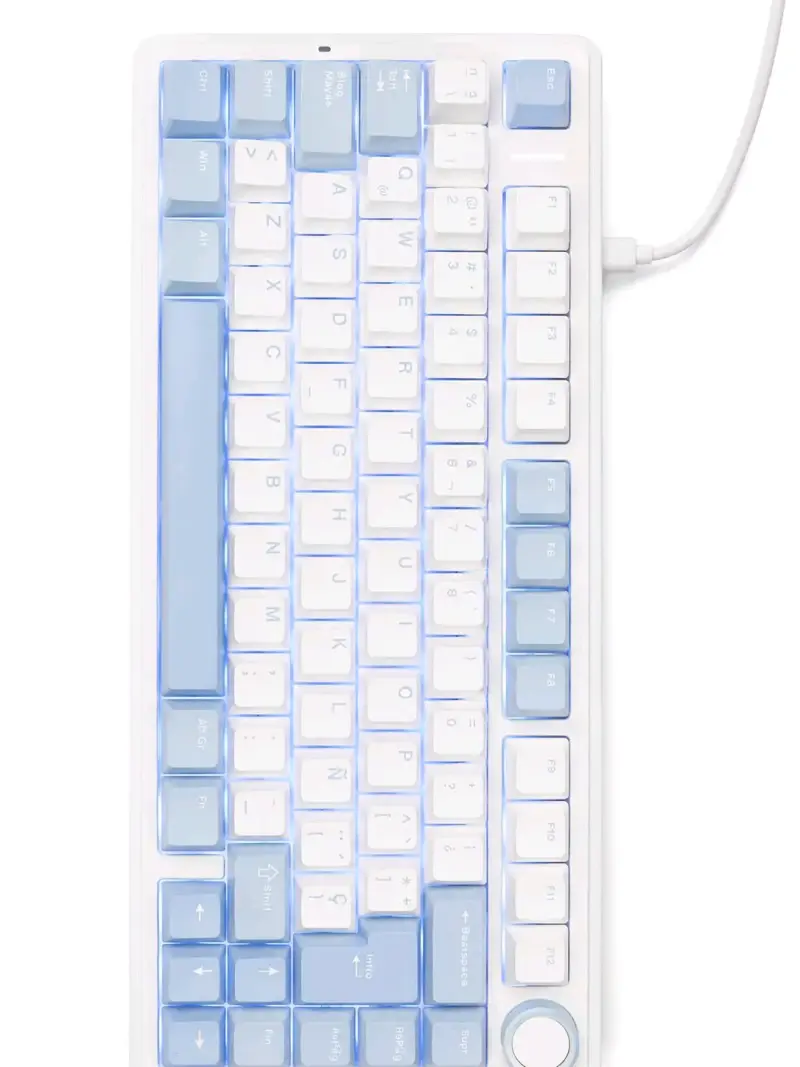 Teclado mecánico 75% RGB epomaker aula f75 español - 4
