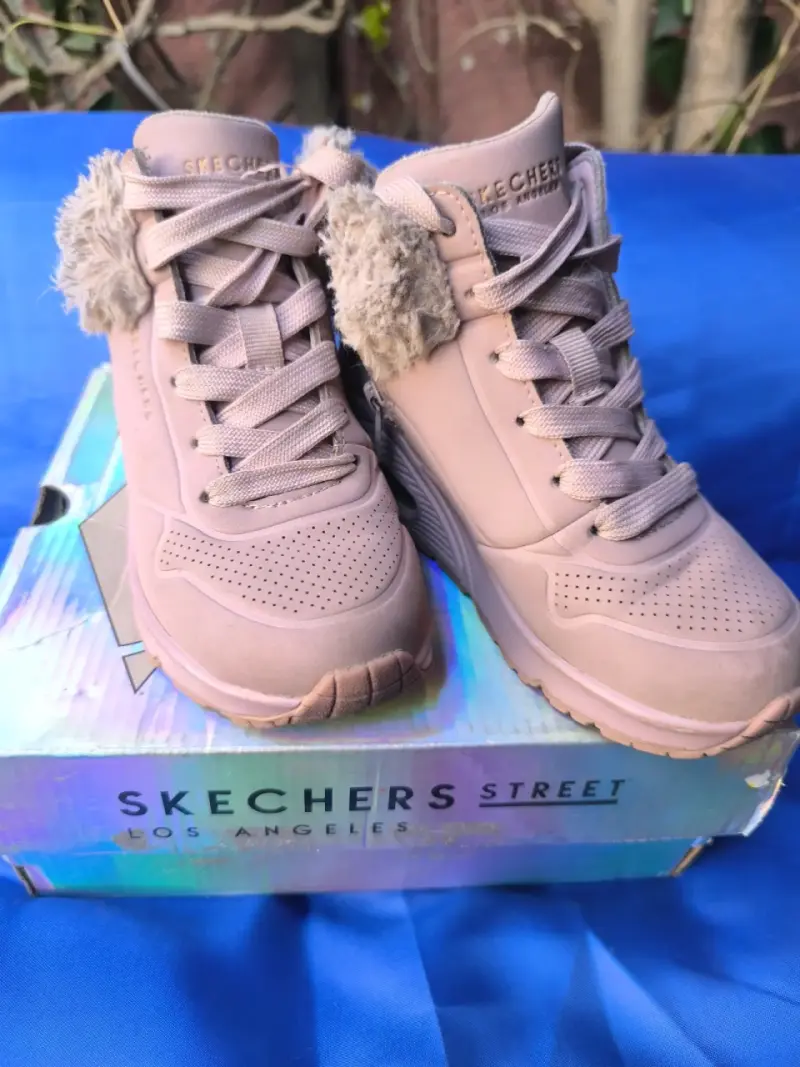 Botas de invierno rosadas con forro de peluche - 2