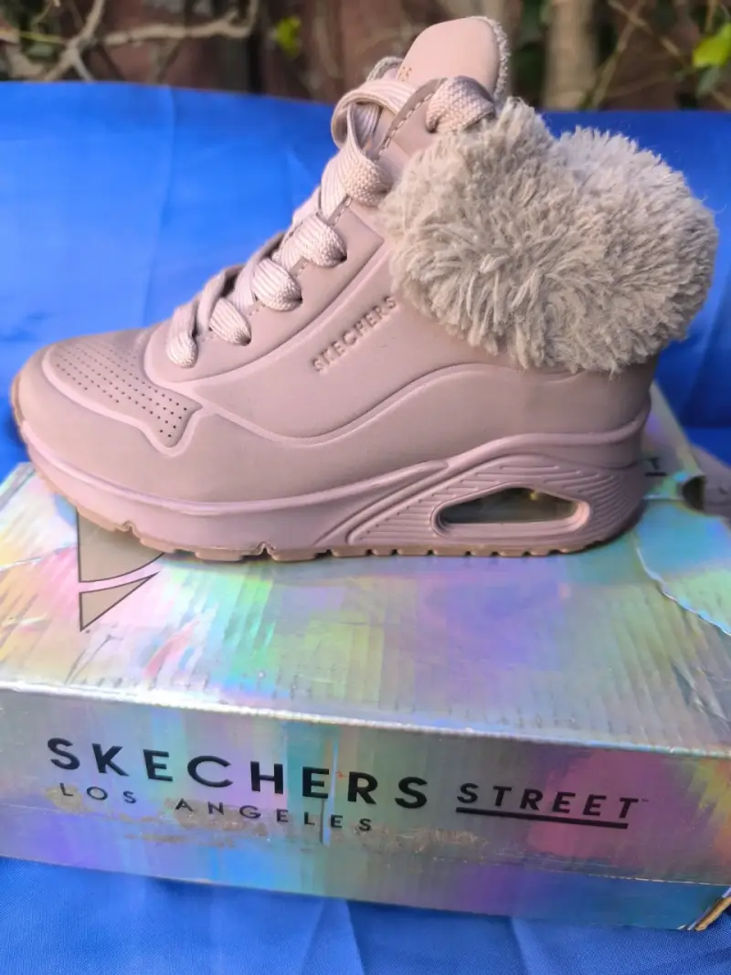 Botas de invierno rosadas con forro de peluche - 4