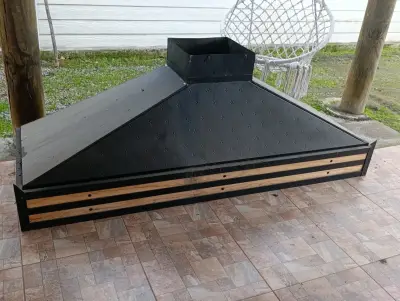 Campana extractora de acero para quincho - miniatura 1
