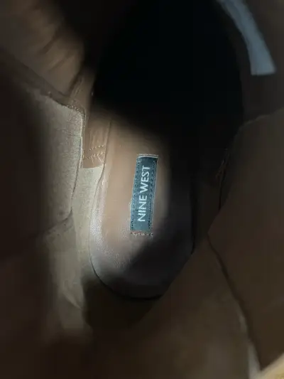 Botines de cuero marrón para mujer - miniatura 4
