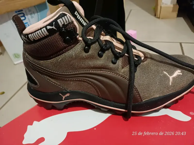 Botas Puma marrones de cuero para hombre - 2