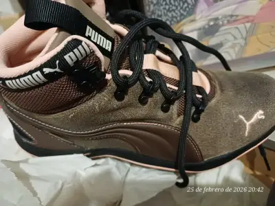 Botas Puma marrones de cuero para hombre - miniatura 4