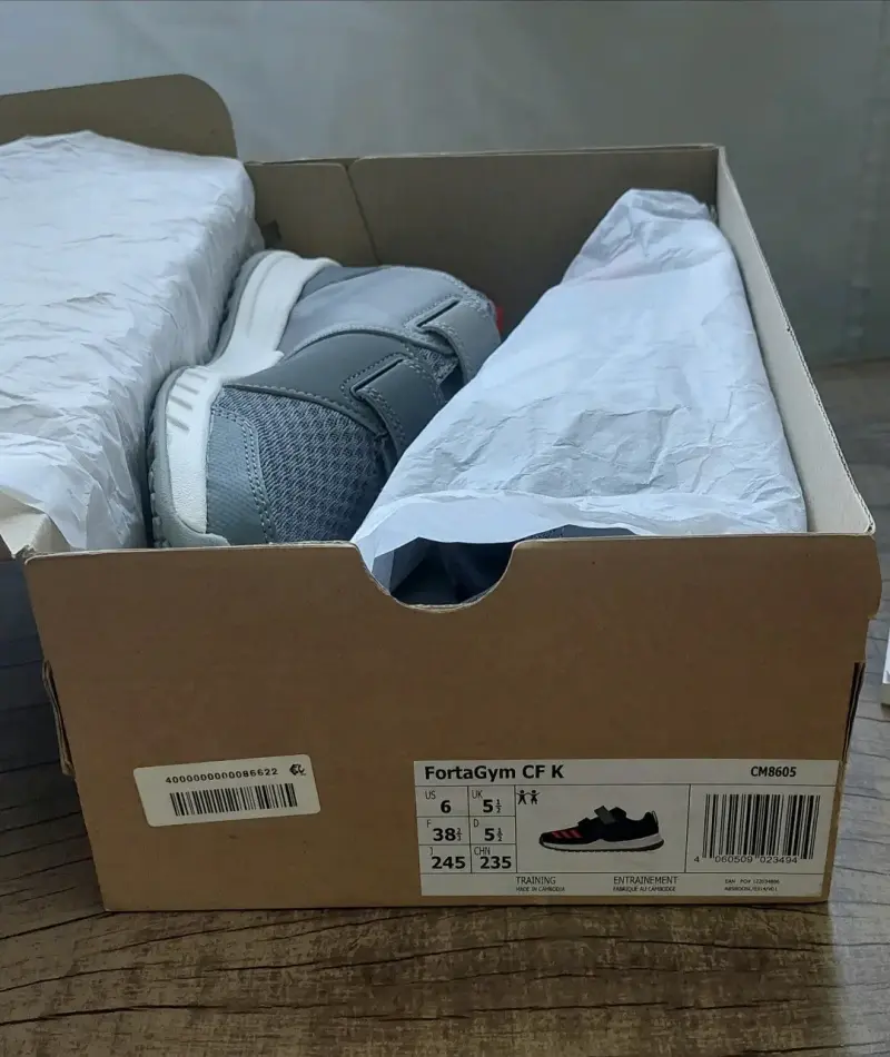 ZAPATILLAS ADIDAS FORTAGYM CF K GRISES PARA NIÑOS - 1