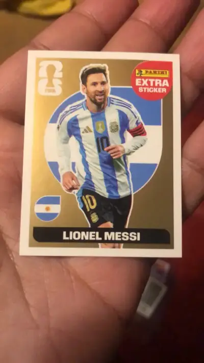 Lionel Messi Extra Sticker Oro Copa Mundial 2026 - miniatura 1