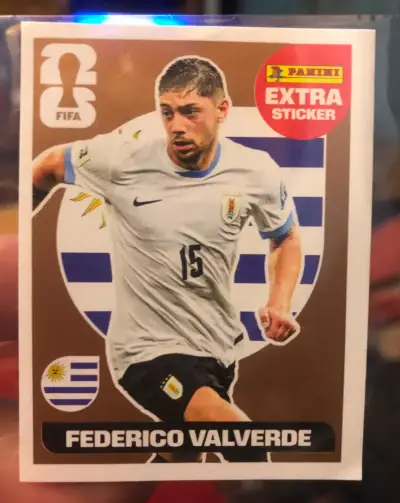 Lámina Extra Sticker Federico Valverde Bronce - miniatura 1