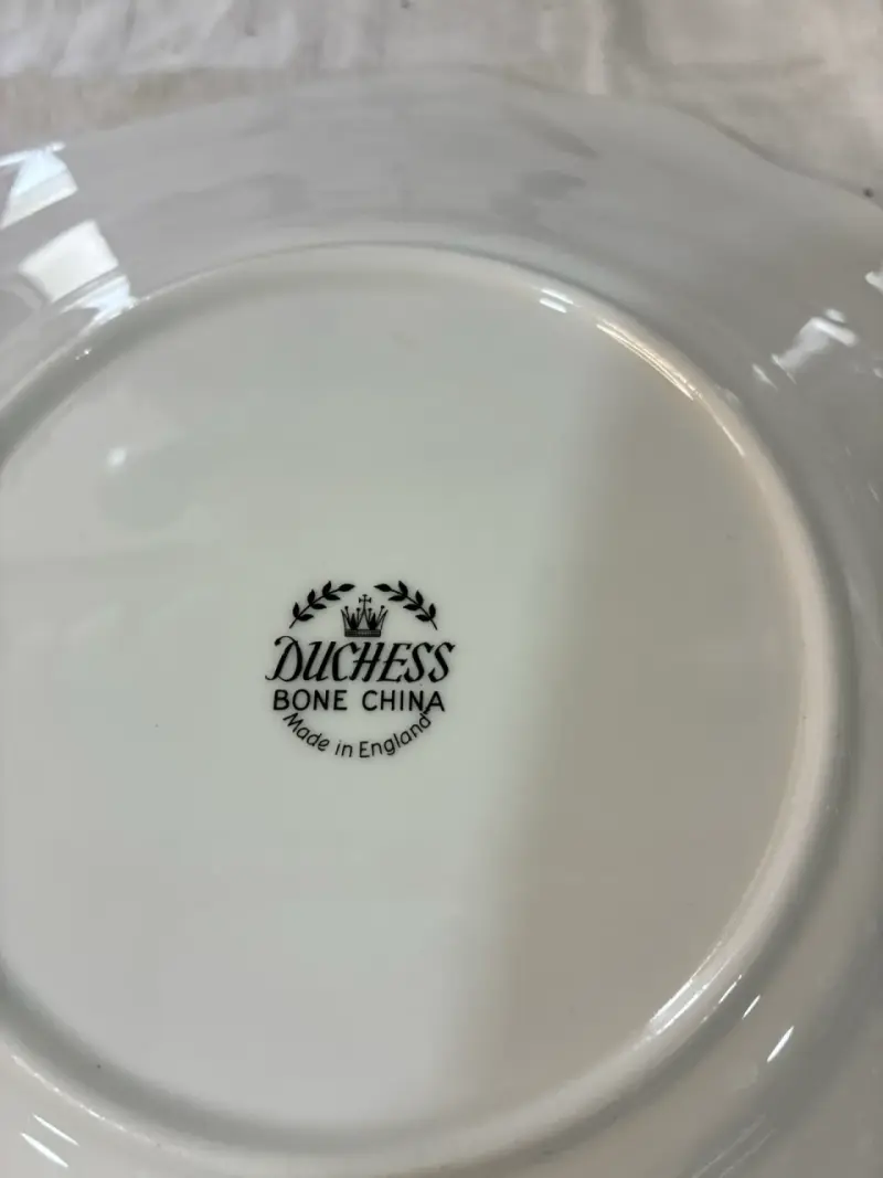 Plato para galletas de porcelana con rosas - 4
