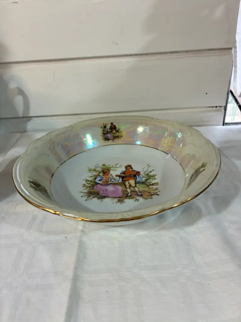 Fuente para postres o ensaladas de porcelana vinta - 3
