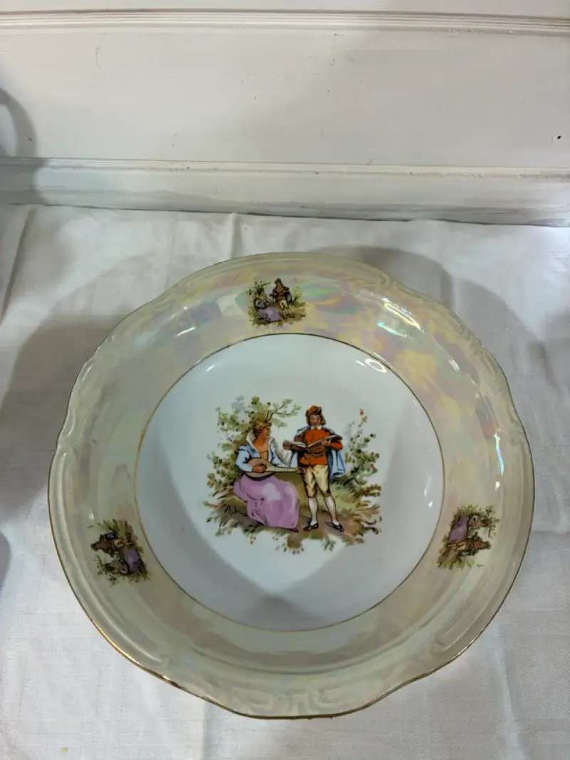 Fuente para postres o ensaladas de porcelana vinta - 5