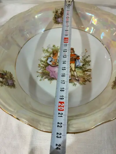 Fuente para postres o ensaladas de porcelana vinta - miniatura 6