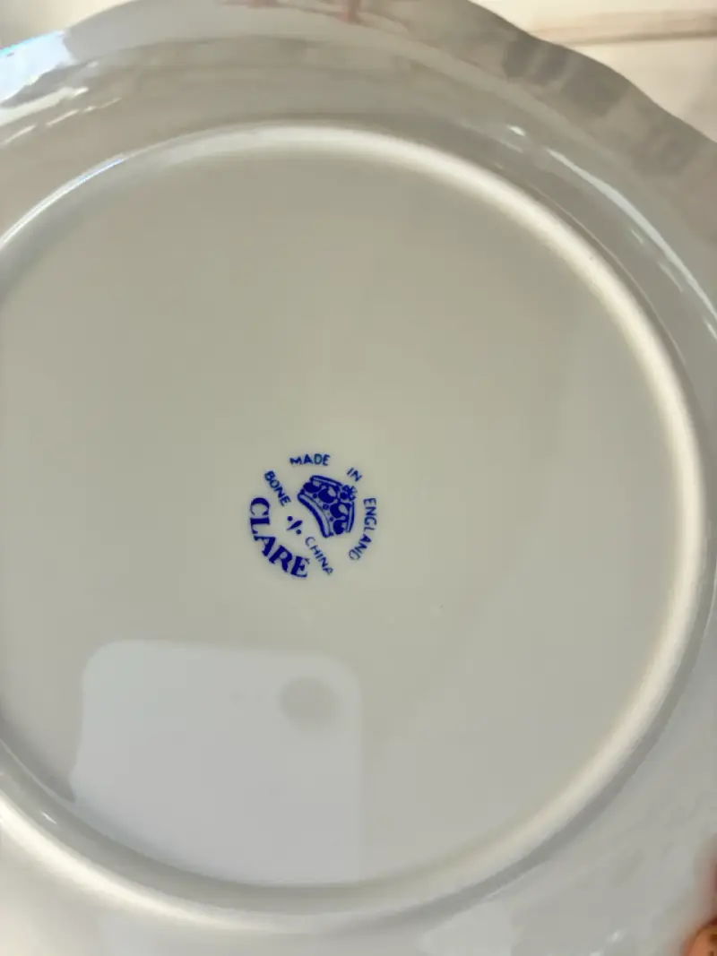 Plato galletero de porcelana floral - 3