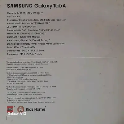 Tablet Samsung Galaxy Tab A con caja - miniatura 3