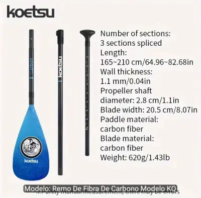 Remo de fibra de carbono Koetsu KQ - miniatura 2