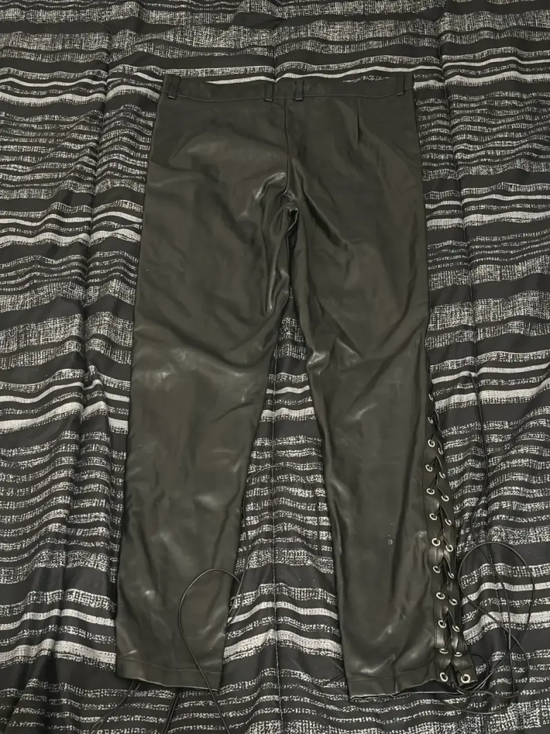 pantalón cuerina ajustable L - 3