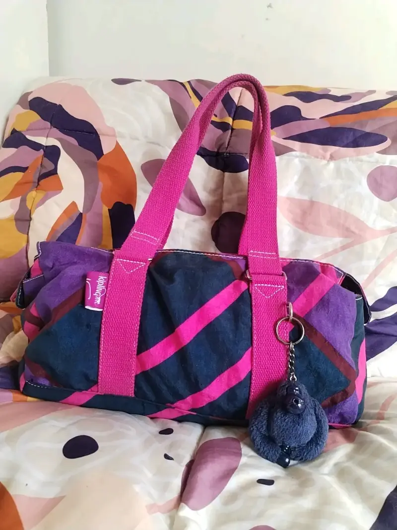 Bolso Kipling multicolor con llavero - 1
