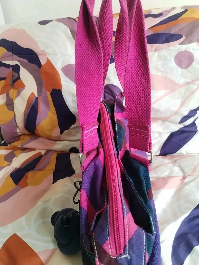 Bolso Kipling multicolor con llavero - 5