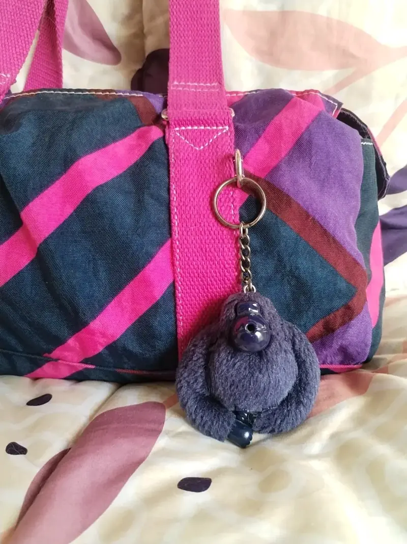 Bolso Kipling multicolor con llavero - 6