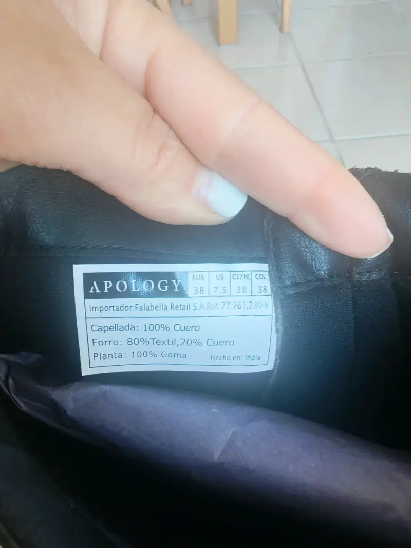 Botas negras de cuero con cierre lateral talla 38 - 3
