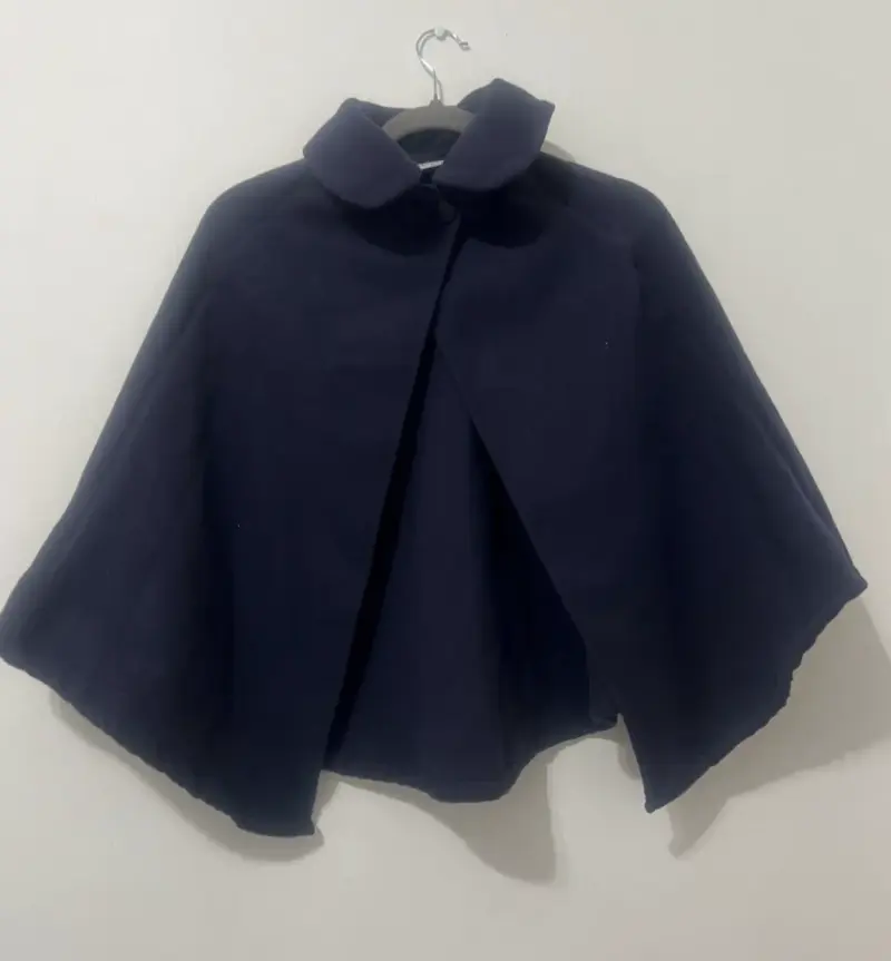 Capa azul oscuro elegante para Niña - 1
