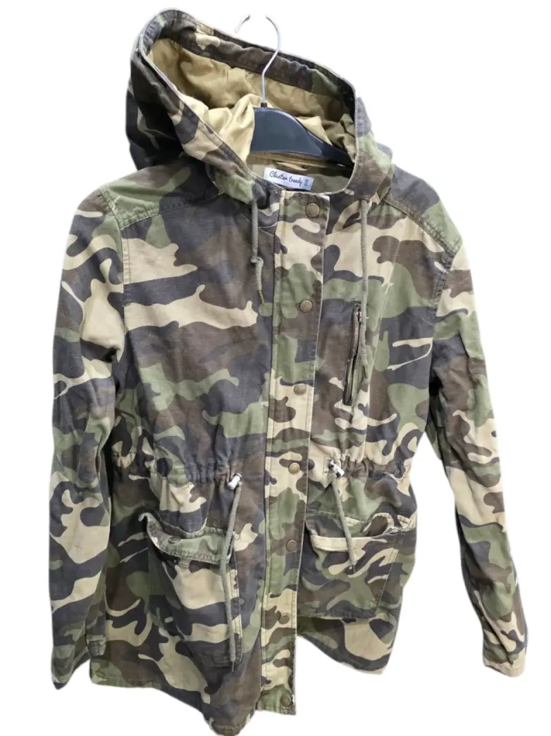 Chaqueta camuflada con capucha para mujer - 2
