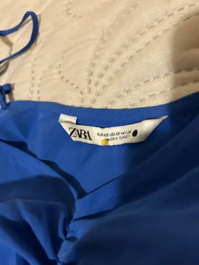 Vestido Zara  largo azul elegante para fiesta - miniatura 3