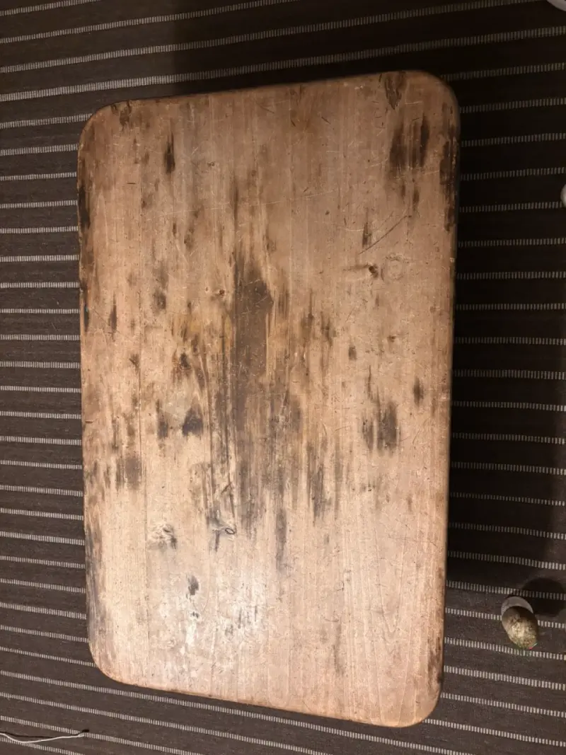Mesa de centro rústica de madera maciza - 3