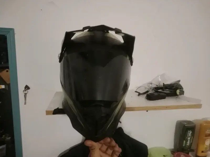 Casco de moto Speed verde y negro - 2