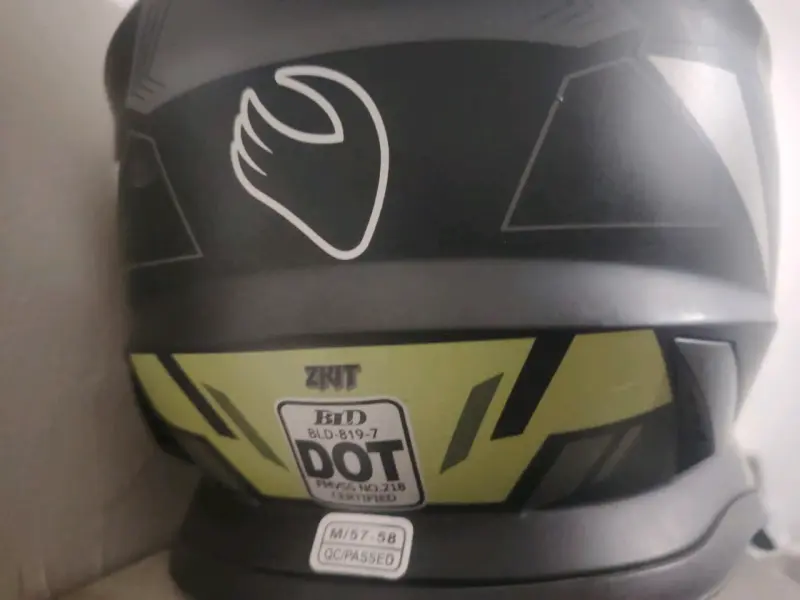 Casco de moto Speed verde y negro - 4