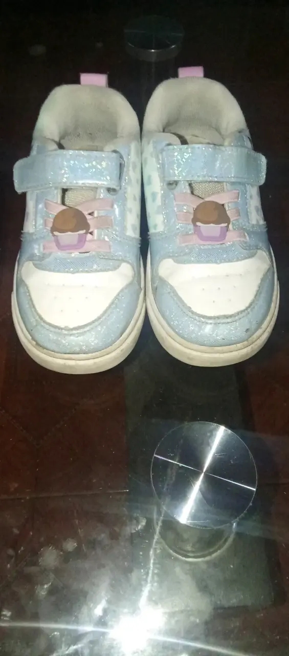 Zapatillas negras para niños con velcro - 3