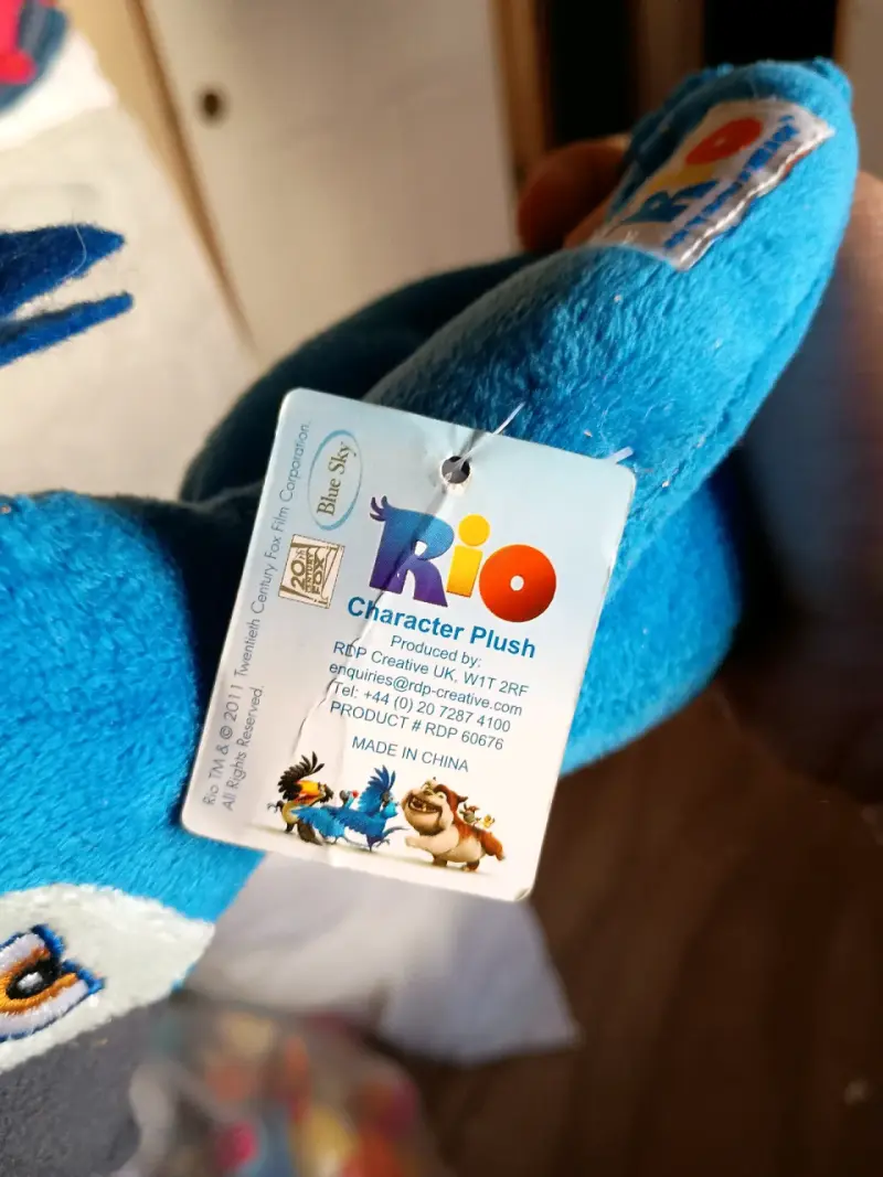 Peluche de blu, película "rio" - 3