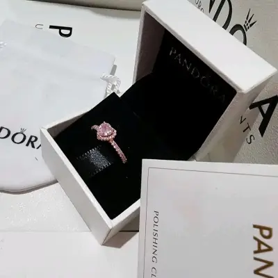 Anillo Pandora con piedra rosa - miniatura 3