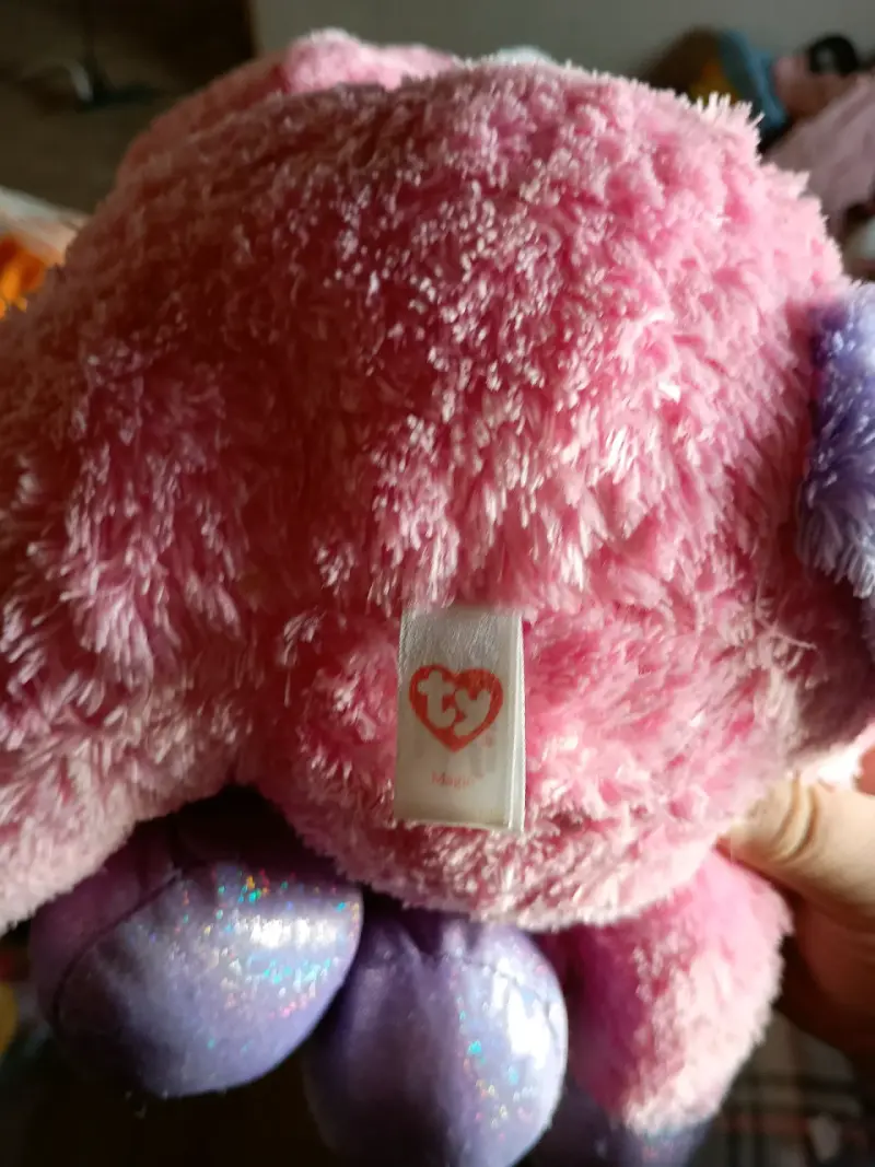 Peluche unicornio rosa marca "ty" - 2