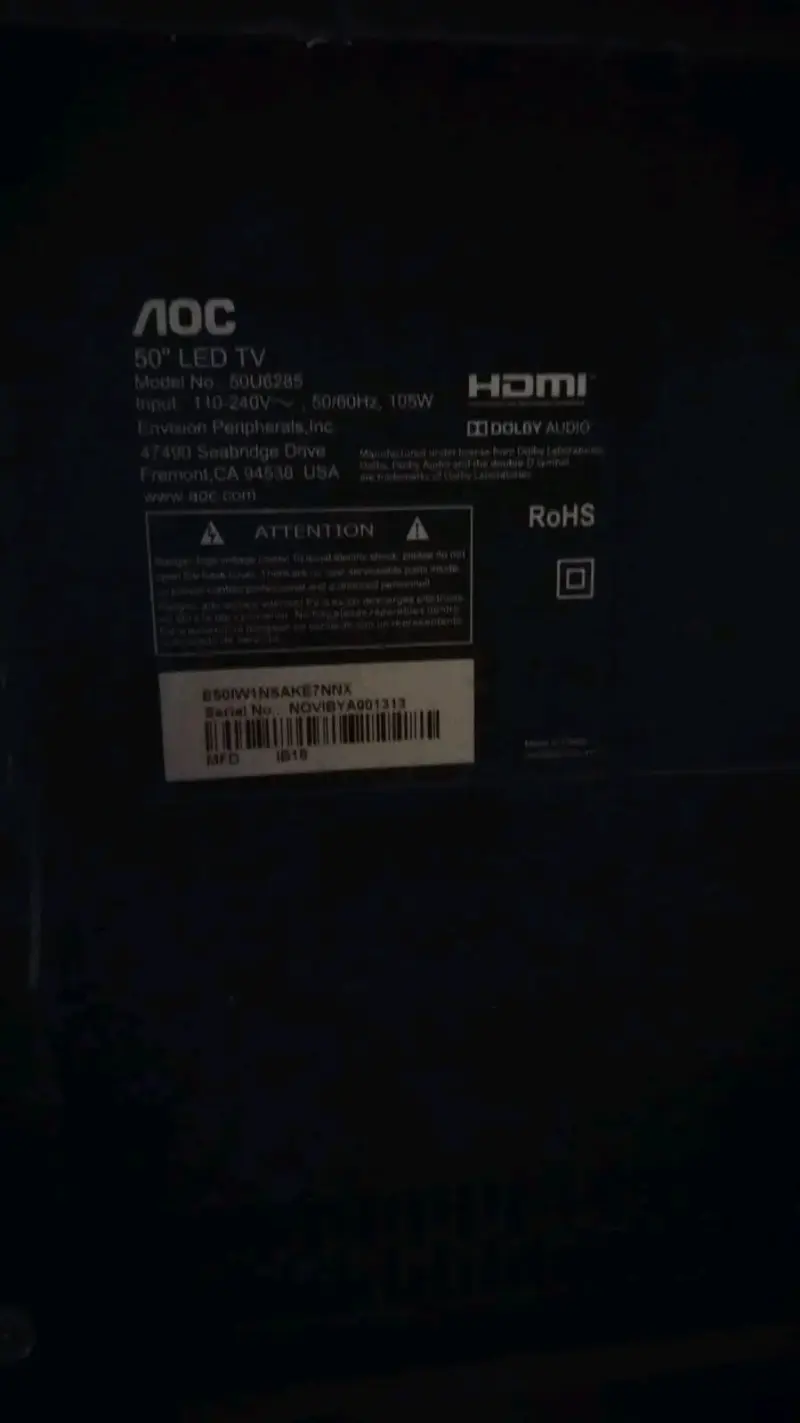 Televisor AOC pantalla plana pulgadas50 - 3
